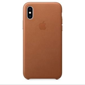 Apple iPhone X Brown Leather Case